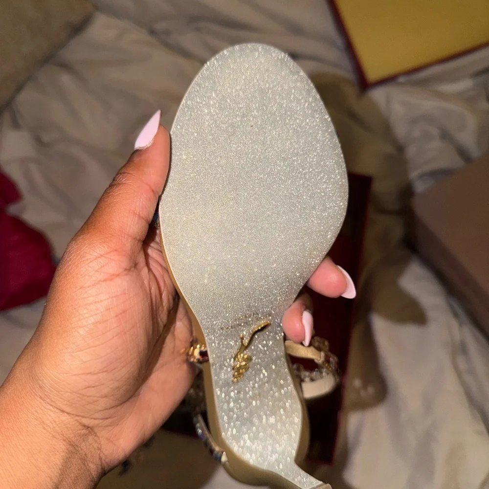 Rene Caovilla Chandelier Multicolor Size 8 - Picture 3 of 6